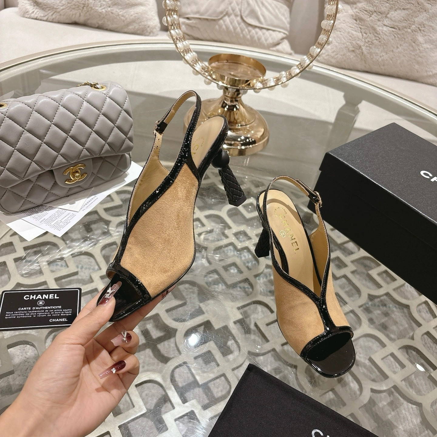 COCO-- 3h1958 G46538-B20969-U1768 cowhide Heel height ：8.5cm item:E-X541I2411